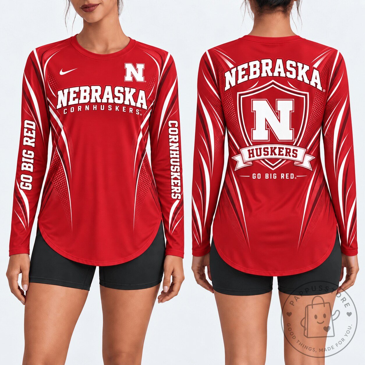 Nebraska Cornhuskers Go Big Red Long Sleeve Performance Shirt