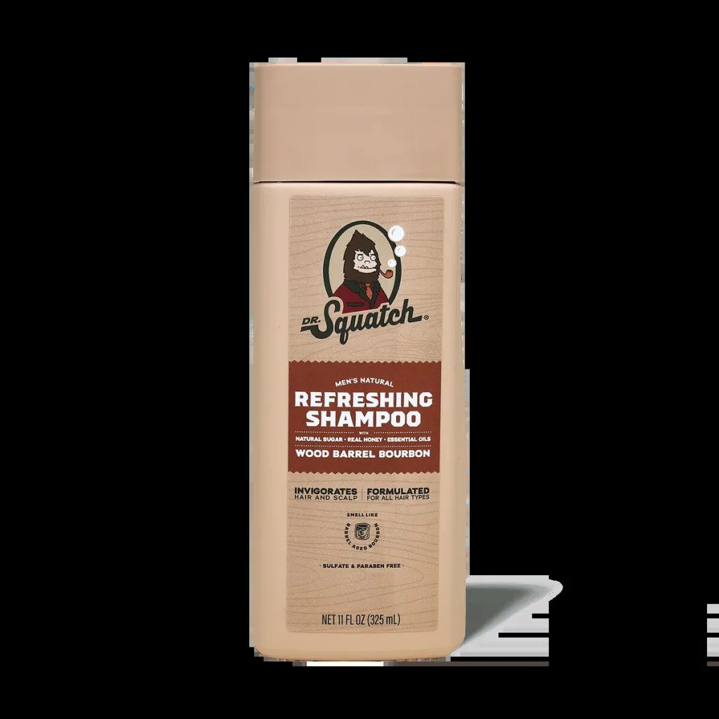 Dr. Squatch Men's Natural Refreshing Wood Barrel Bourbon Shampoo Dr. Squatch Men's Natural Refreshing Wood Barrel Bourbon Shampoo