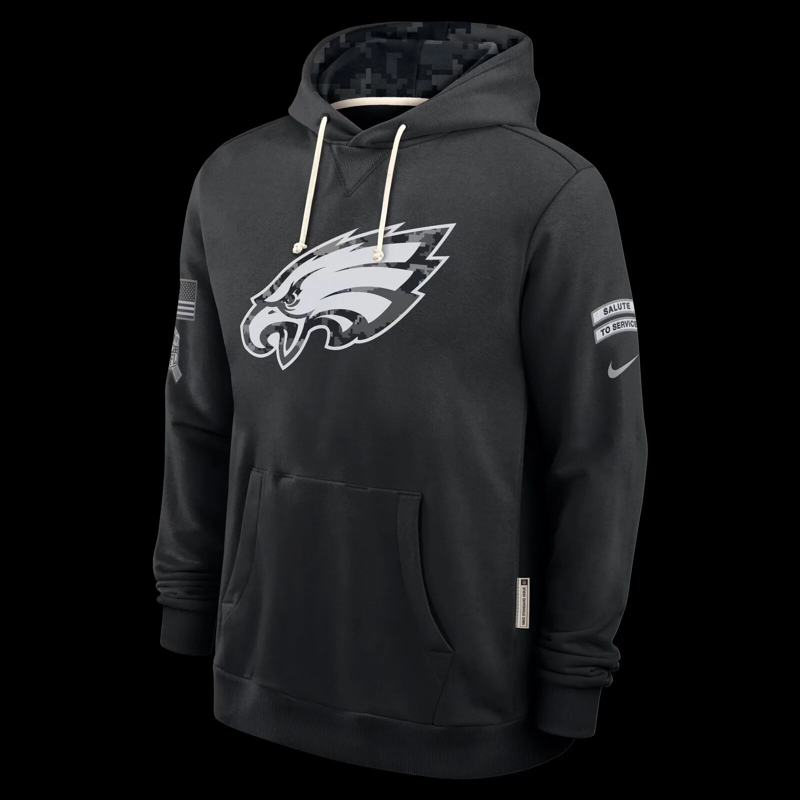 Philadelphia Eagles Salute To Service Military Camouflage Pullover Hoodie