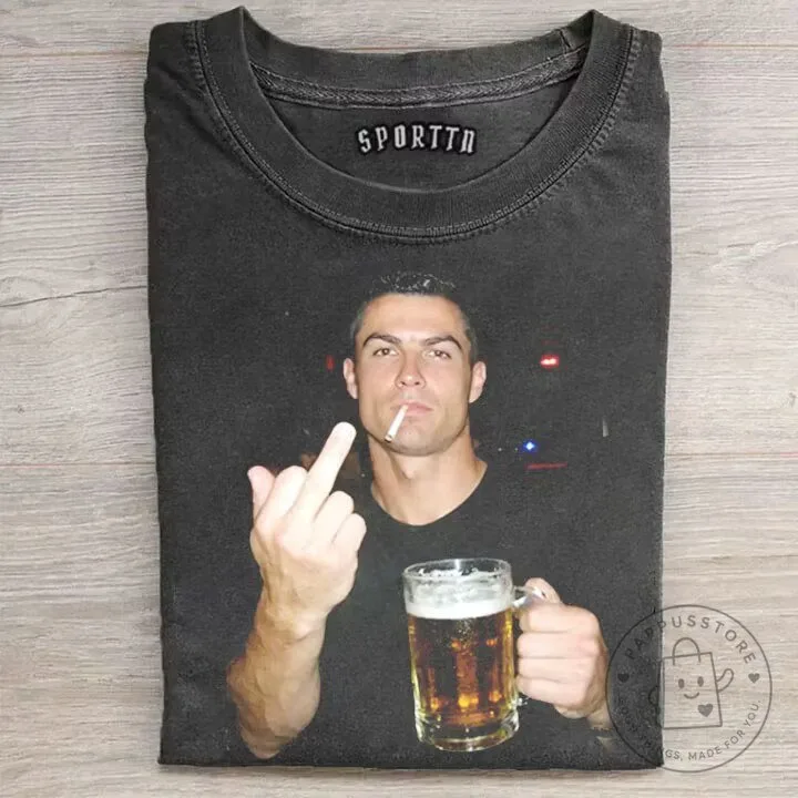 Cristiano Ronaldo After Hours Photo Graphic T-Shirt