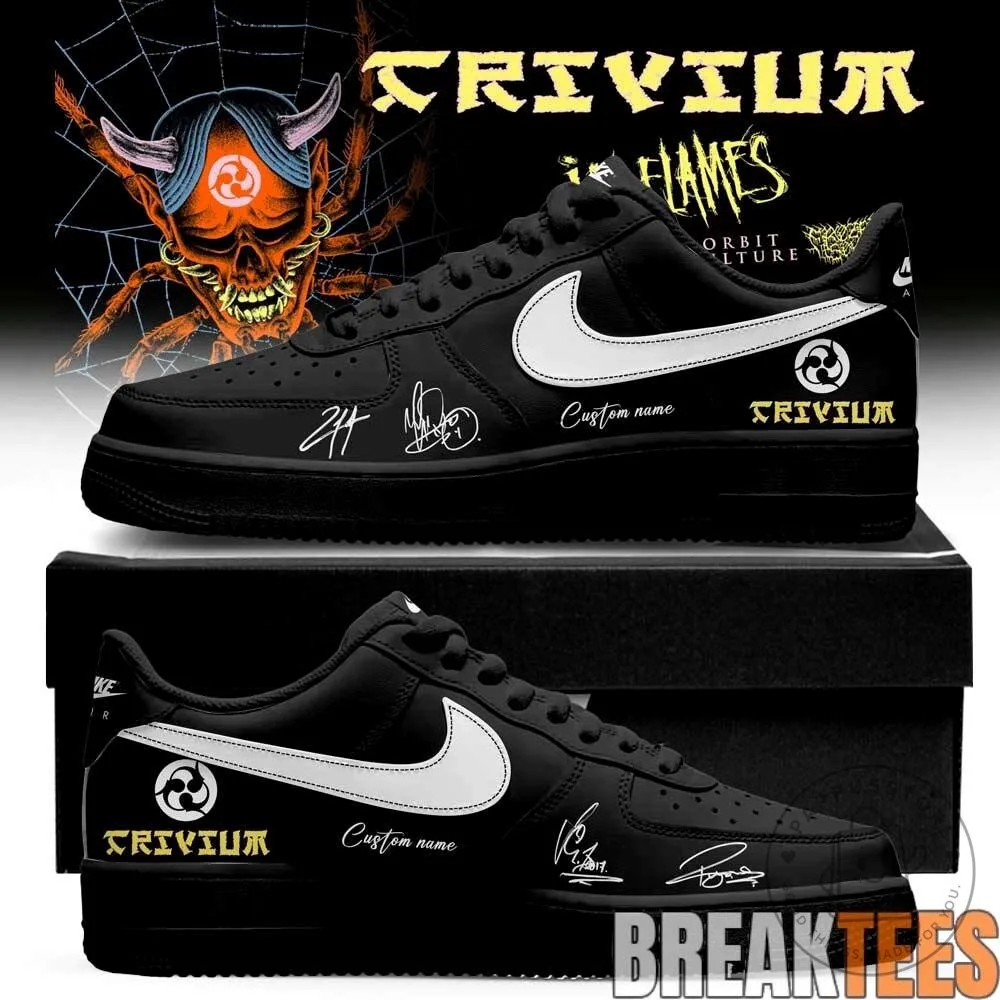 Trivium The Crown In The Grave Tour 2026 Signature Custom Air Force 1 Shoes