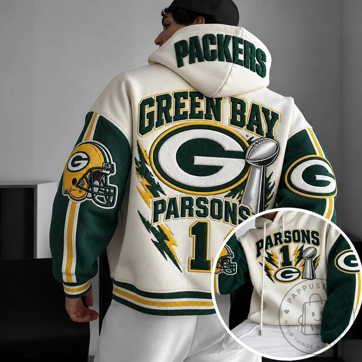 Green Bay Packers Parsons Number 1 Football Team Hoodie