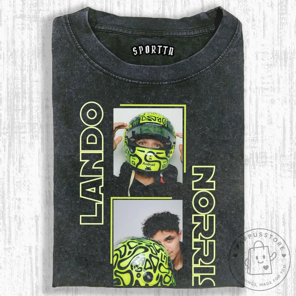 Fan Apparel T-Shirt for Lando Norris, Formula 1 Racing Driver