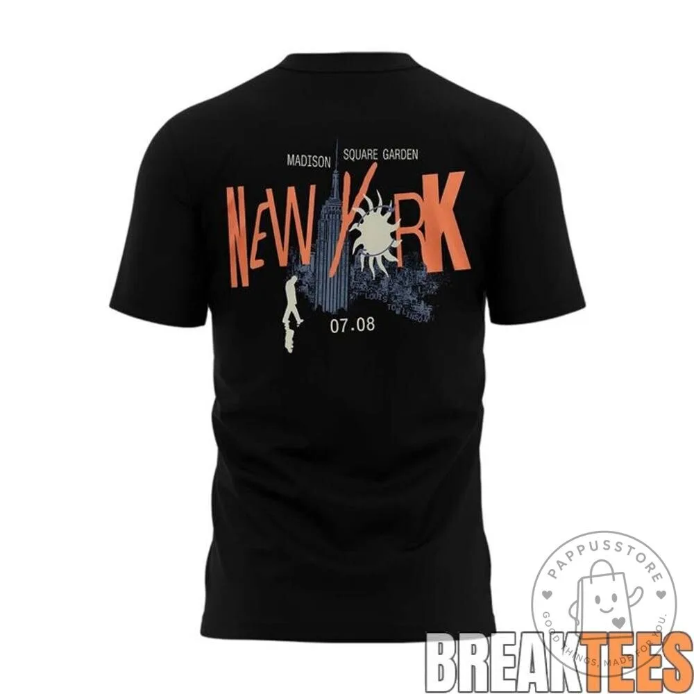Louis Tomlinson New York Madison Square Garden Concert Black T-Shirt 9 Louis Tomlinson New York Madison Square Garden Concert Black T-Shirt