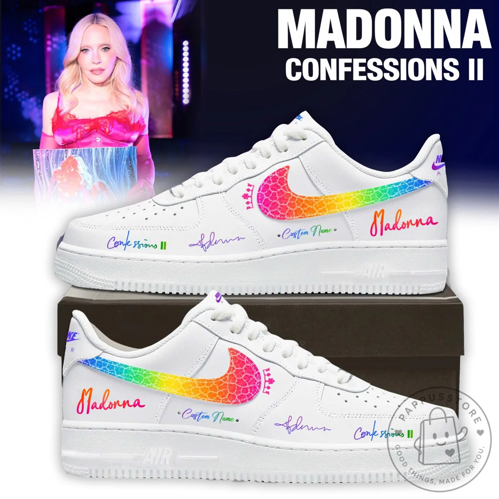 ,,.Madonna ” Confessions II ” Limited Edition Signature – Shoes 1-3