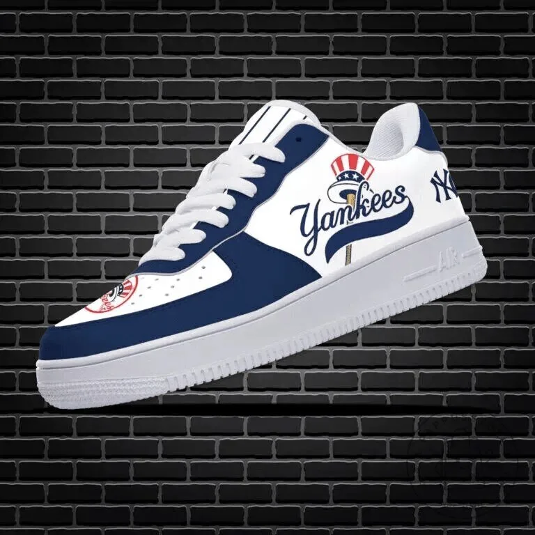 New York Yankees Baseball Team Logo Custom Printed Sneakers