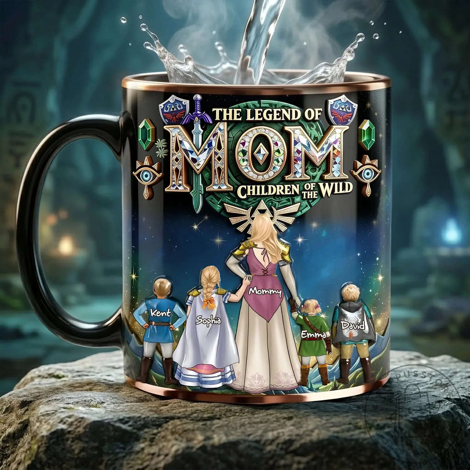 Personalized Coffee Mug: The Legend of Mom and Children of the Wild