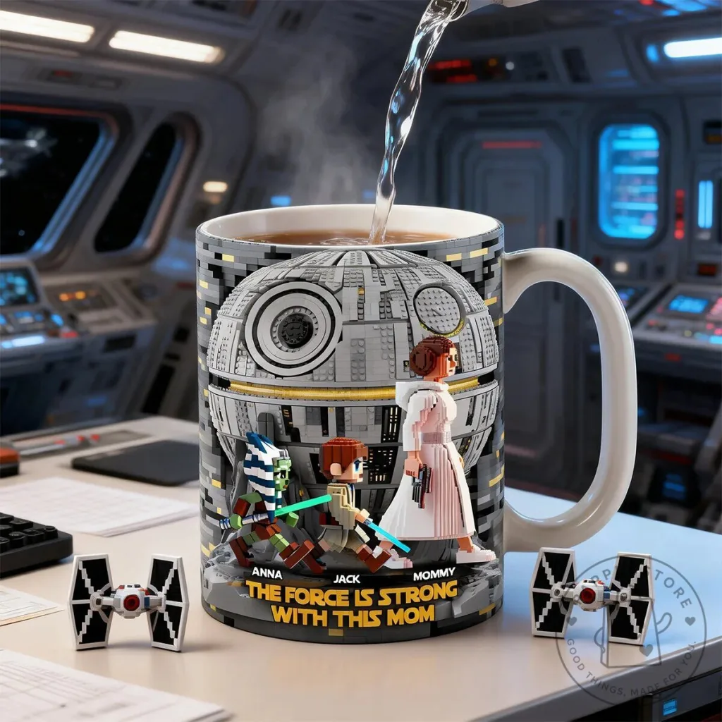 Star Wars Death Star The Force Is Strong With This Mom Coffee Mug 7 Star Wars Death Star The Force Is Strong With This Mom Coffee Mug