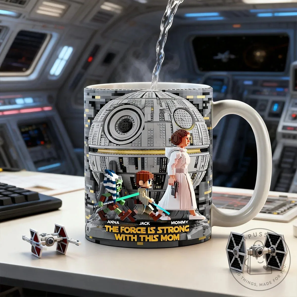 Star Wars Death Star The Force Is Strong With This Mom Coffee Mug 8 Star Wars Death Star The Force Is Strong With This Mom Coffee Mug