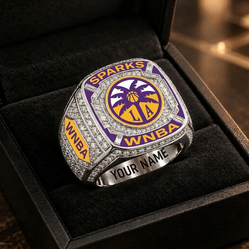 Los Angeles Sparks WNBA Championship Ring Personalized Basketball Fan Gift