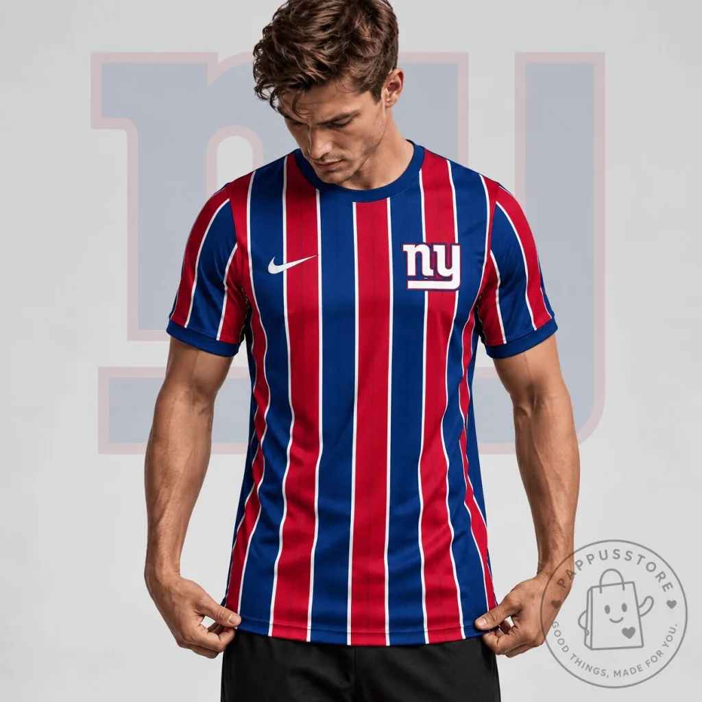 New York Giants Vertical Stripe Performance Football Jersey