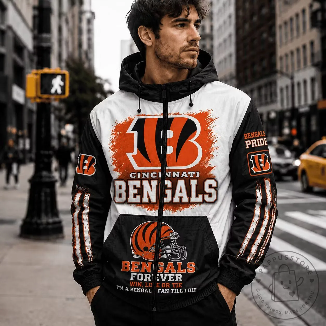 Cincinnati Bengals NFL Fan Gift Windbreaker Jacket for Men and Women