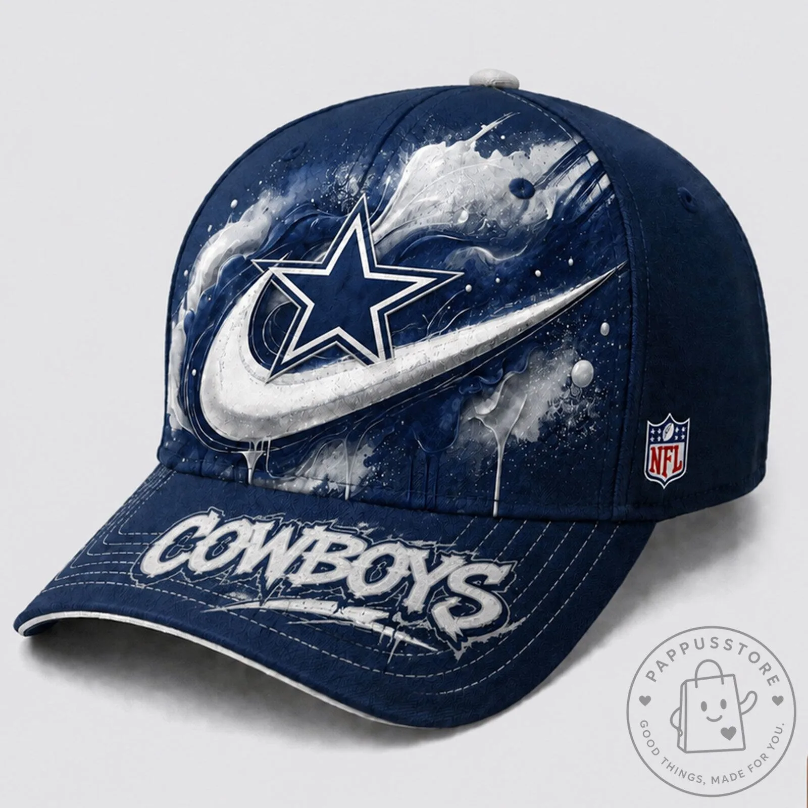 Dallas Cowboys National Football League Paint Burst Fan Cap Hat