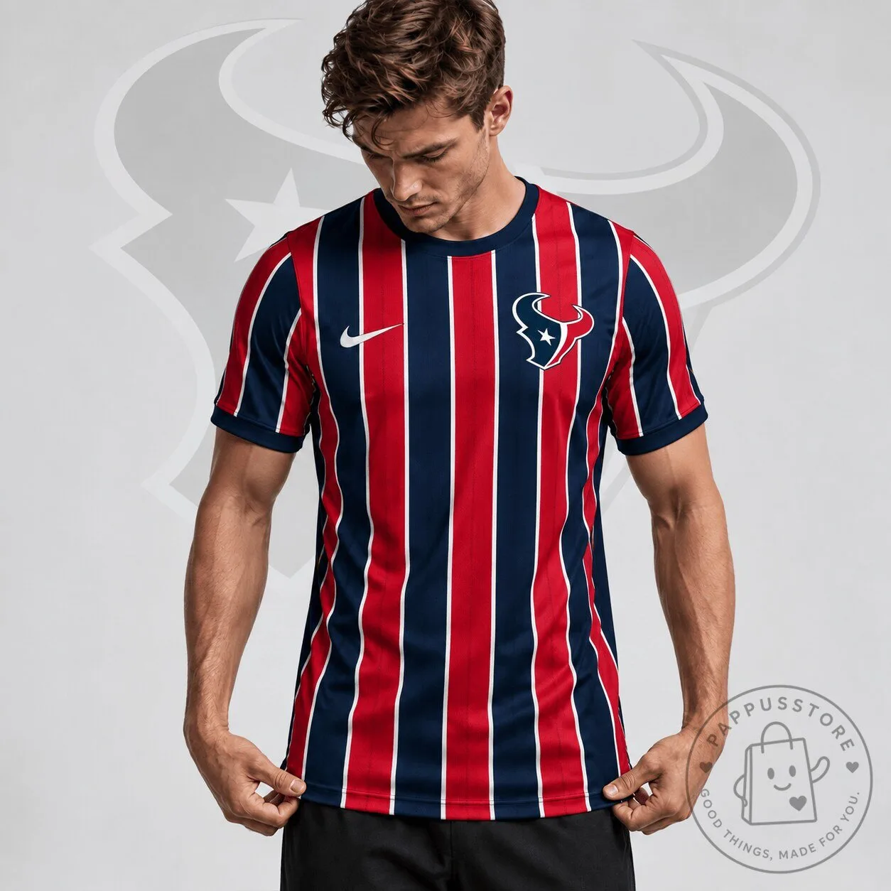 Houston Texans Vertical Stripe Performance Football Jersey