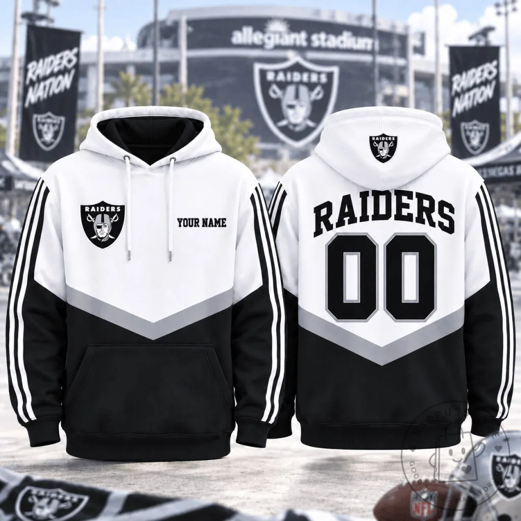 Las Vegas Raiders Personalized Game Day Football Hoodie Las Vegas Raiders Personalized Game Day Football Hoodie