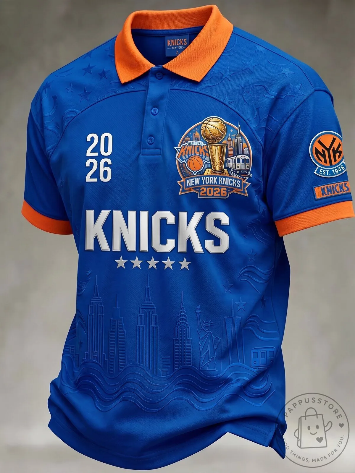 New York Knicks Basketball Fan Polo Shirt for Men, 2026 Championship Edition