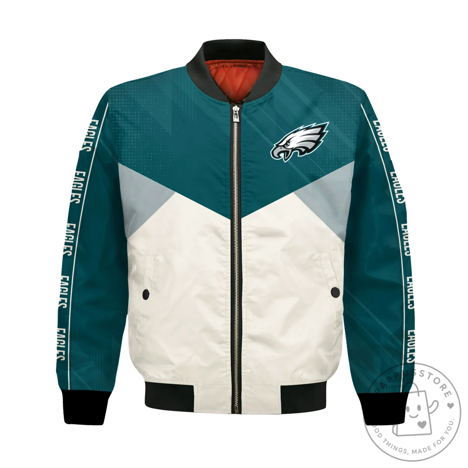 Philadelphia Eagles Football Team Bomber Jacket for Men and Women