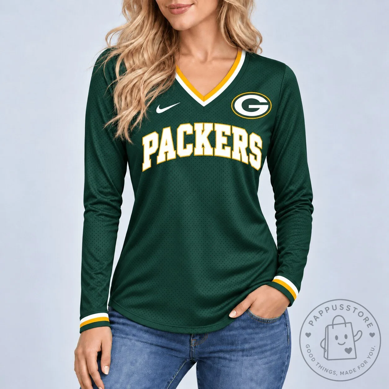 Green Bay Packers National Football League Womens Long Sleeve Jersey