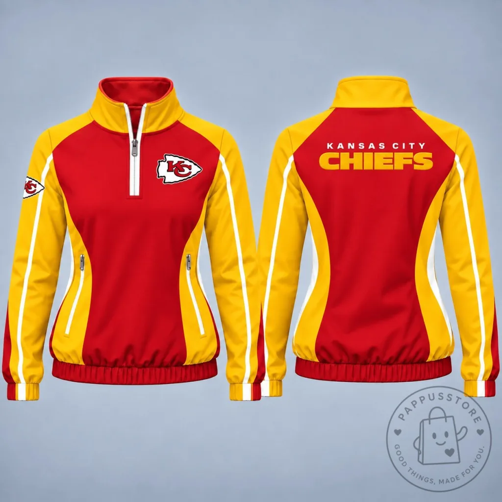 Kansas City Chiefs National Football League Quarter-Zip Pullover Jacket