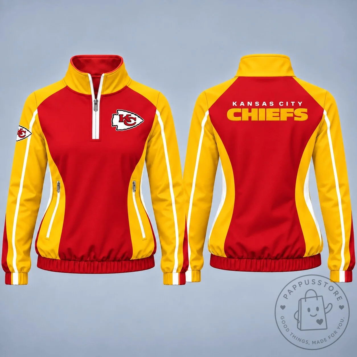 Kansas City Chiefs National Football League Quarter-Zip Pullover Jacket