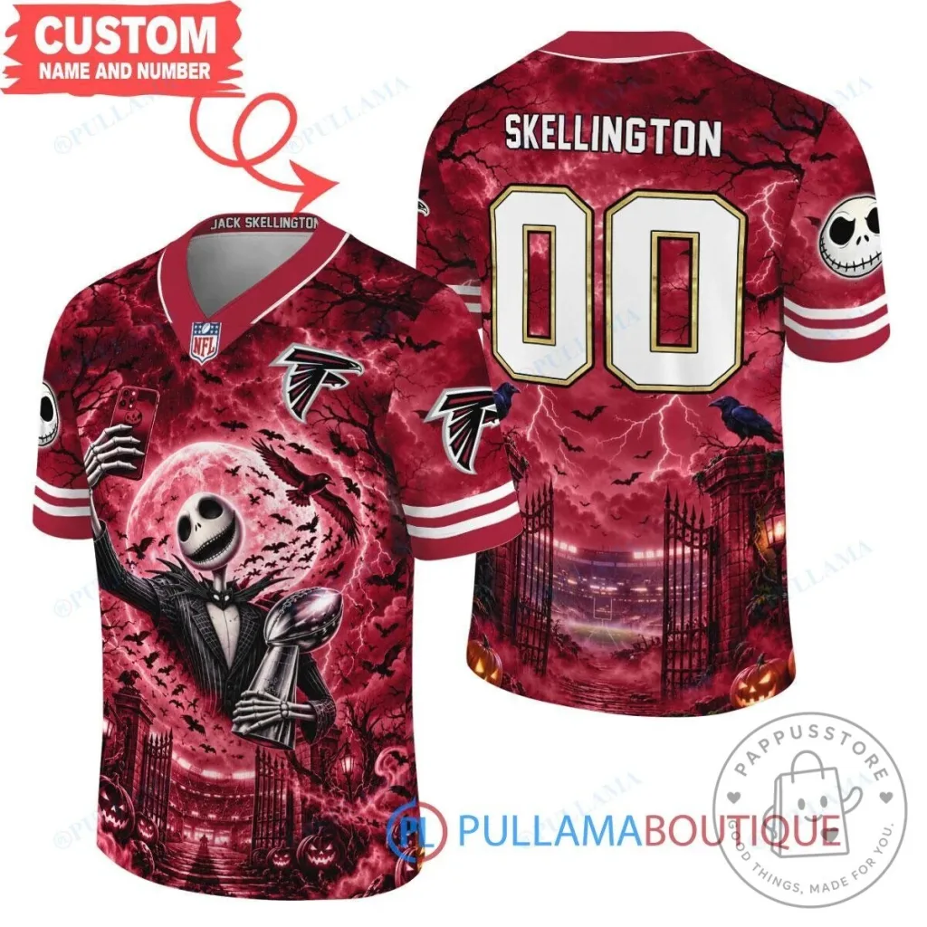 Atlanta Falcons Jack Skellington Halloween Football Jersey