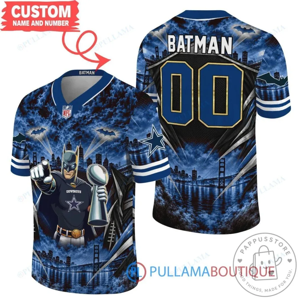 Dallas Cowboys Batman Super Bowl Trophy Football Jersey