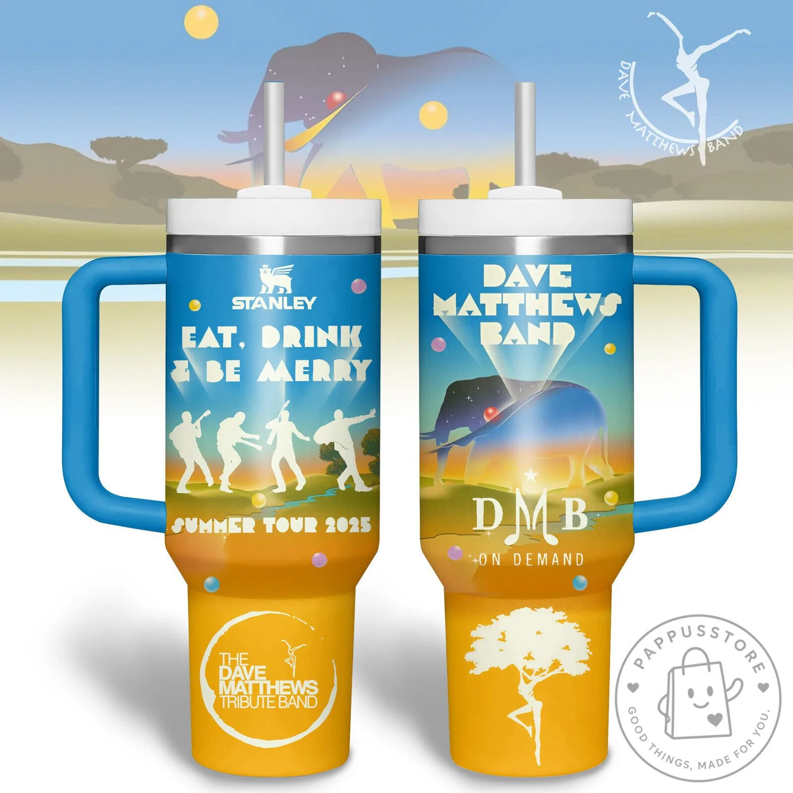 Dave Matthews Band Summer Tour 2025 Eat Drink Be Merry Stanley Tumbler