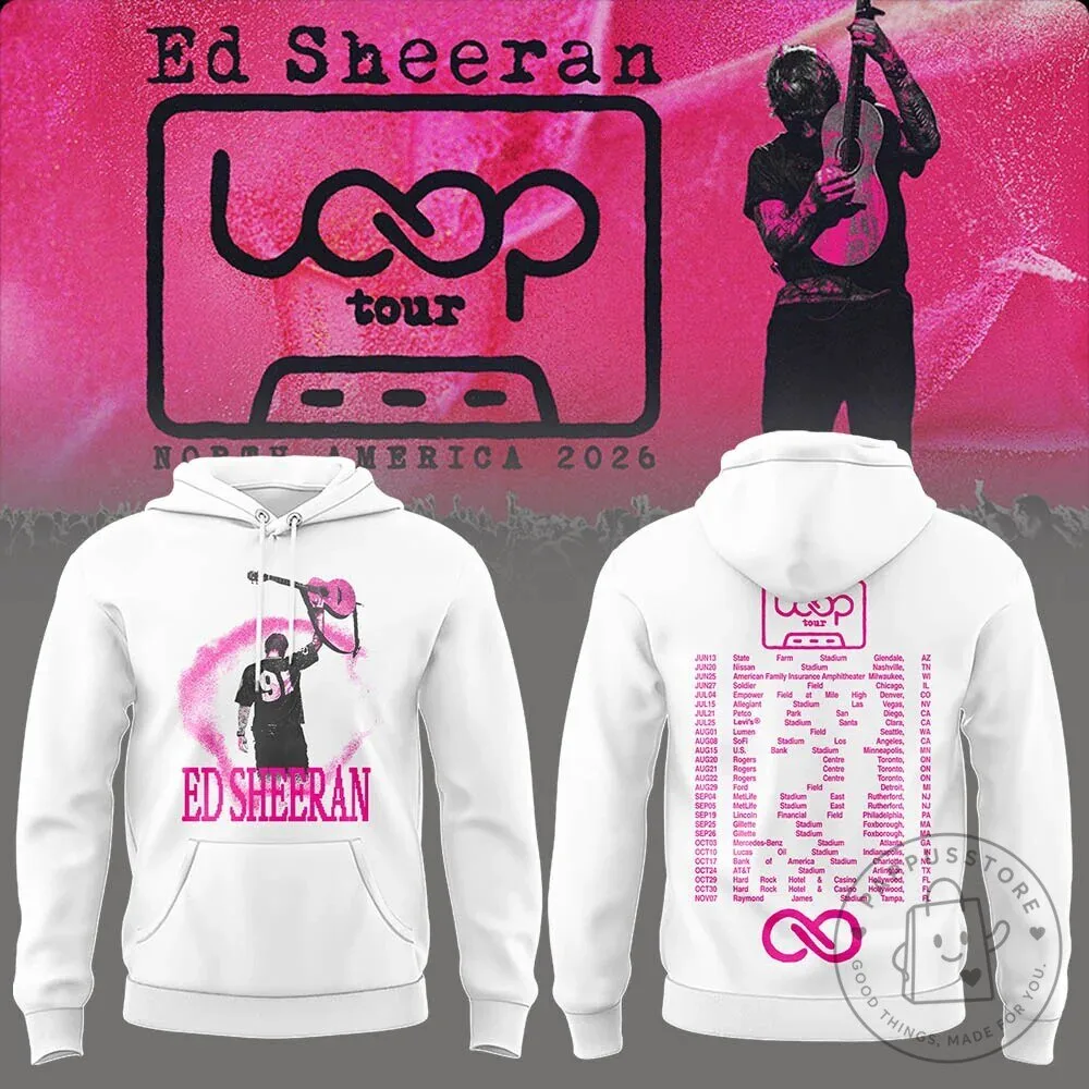 Ed Sheeran North America Loop Tour 2026 Concert Dates Hoodie