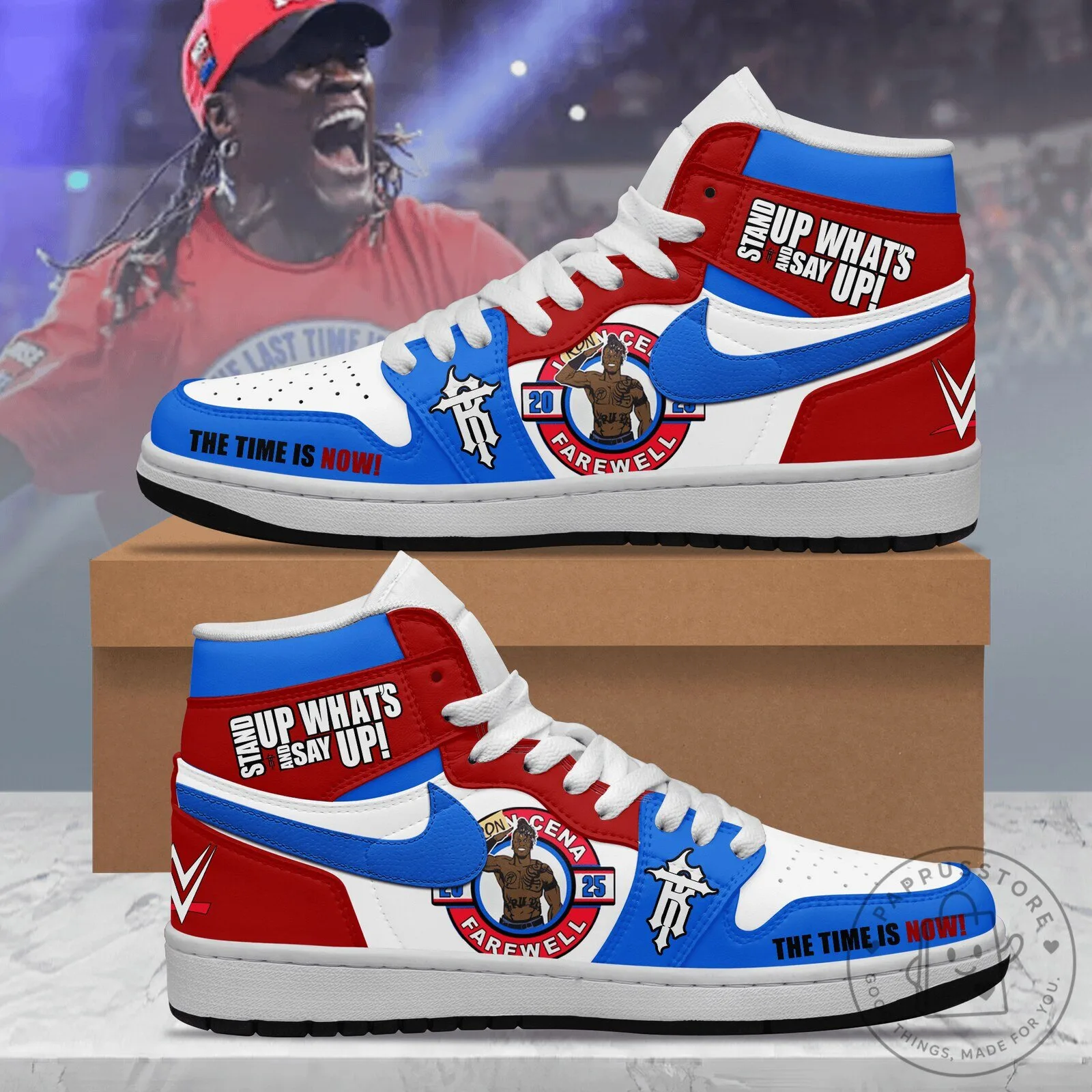 John Cena Farewell Tribute High Top Sneakers