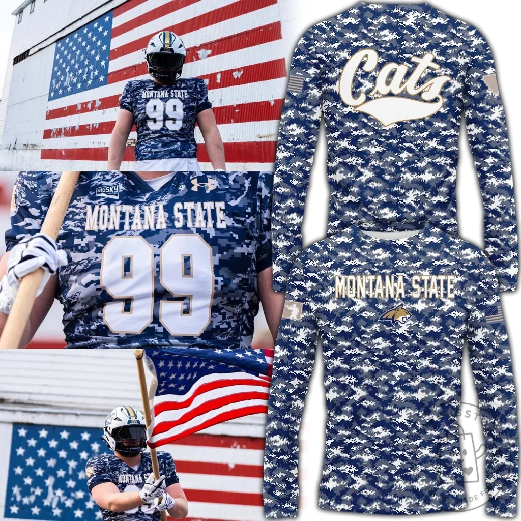 Montana State Bobcats Salute to Service Long Sleeve Shirt