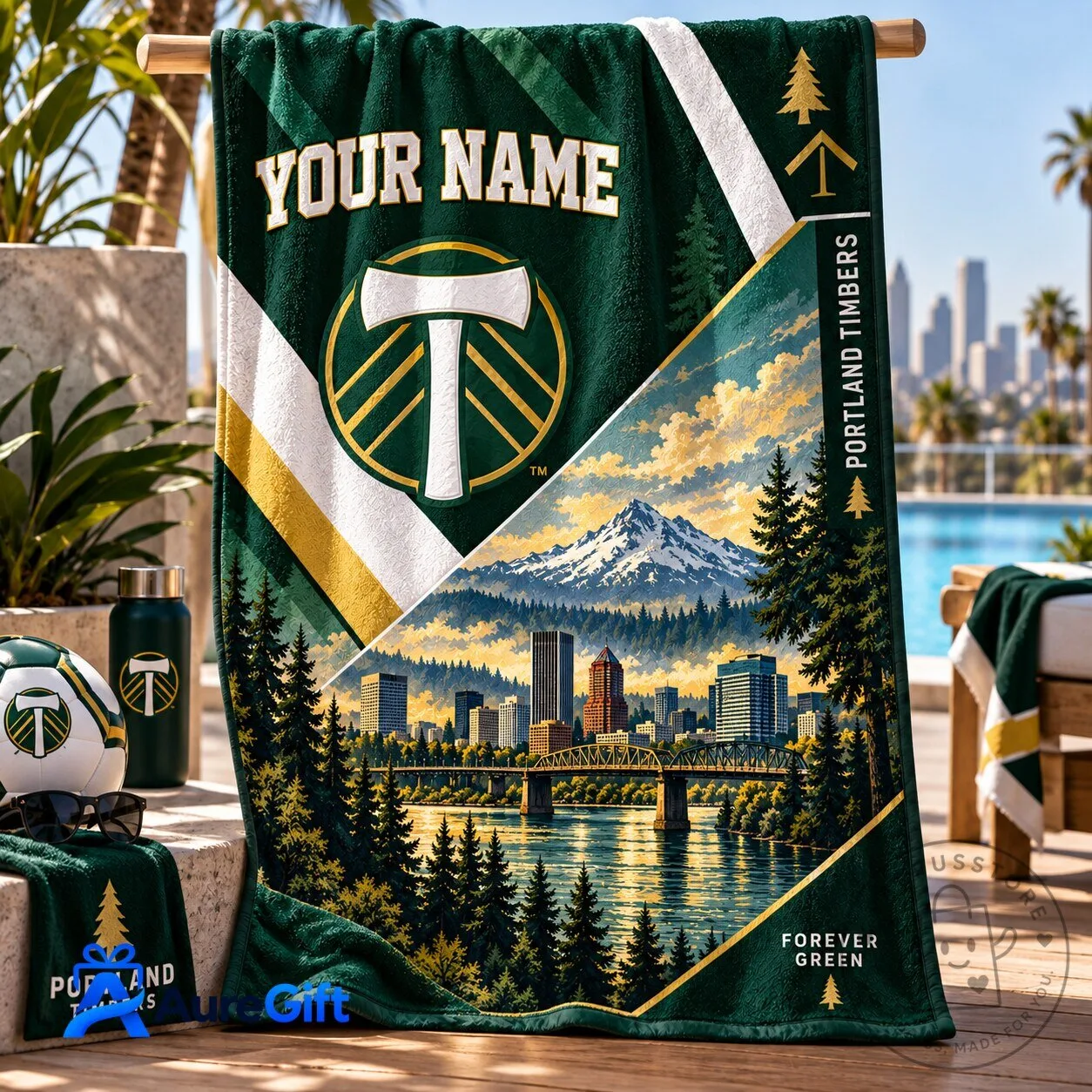 Portland Timbers Personalized Beach Towel - Premium Limited Edition