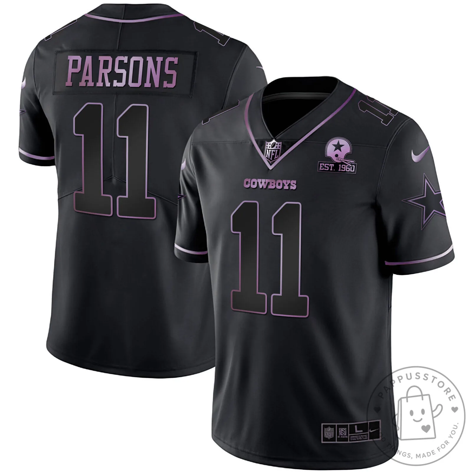 Dallas Cowboys Micah Parsons Deep Purple Vapor Limited Edition Football Jersey