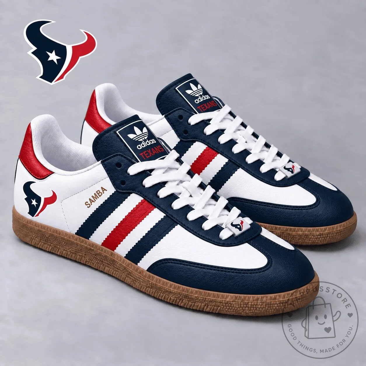 Houston Texans National Football League Team Logo Samba Style Shoes