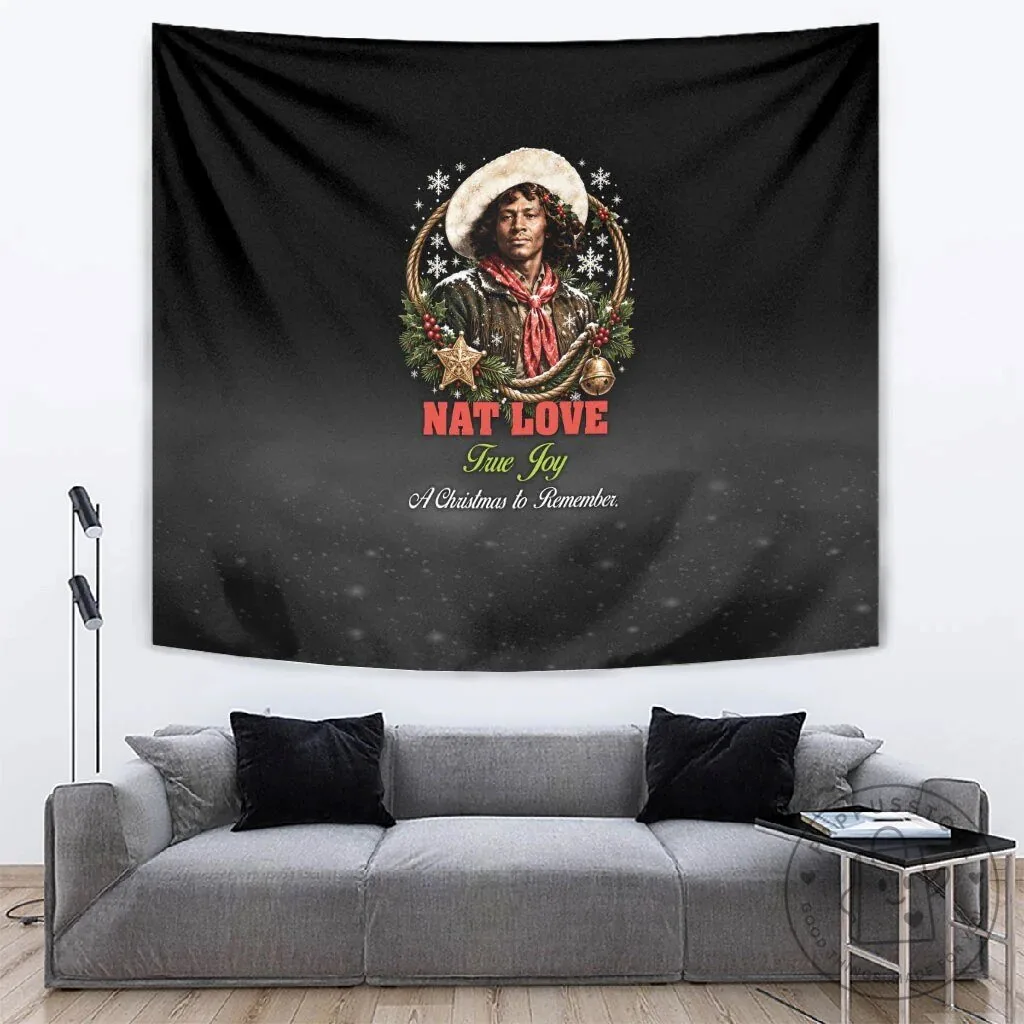 Nat Love True Joy Christmas Portrait Holiday Wall Tapestry