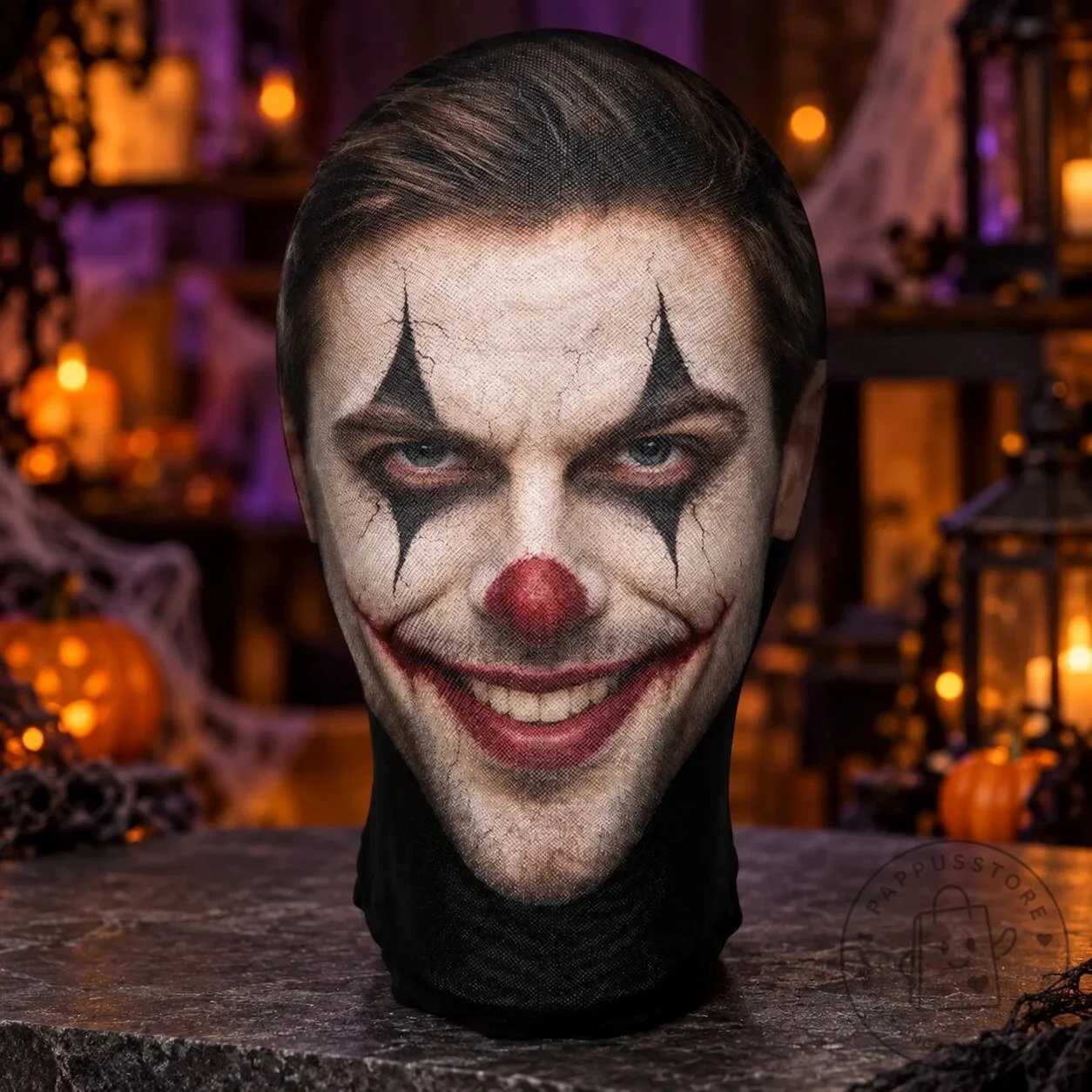 Creepy Clown Halloween Costume Balaclava Mask with Personalized Photo Design 9 Creepy Clown Halloween Costume Balaclava Mask with Personalized Photo Design