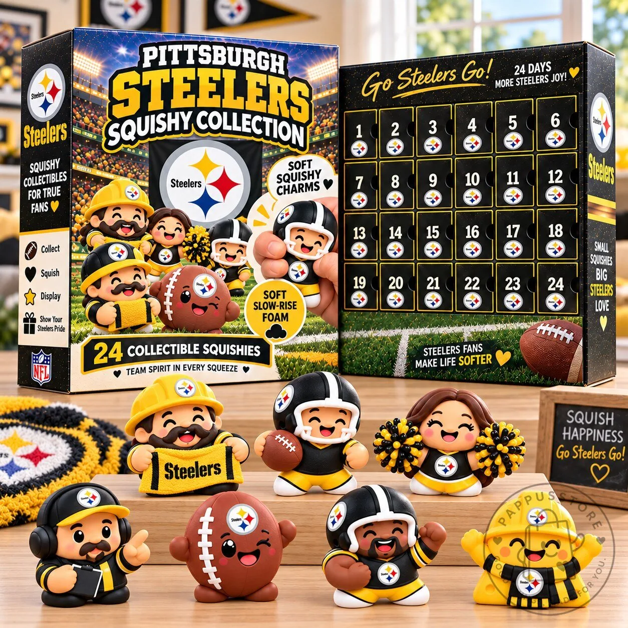 Pittsburgh Steelers NFL Squishy Collection Advent Calendar