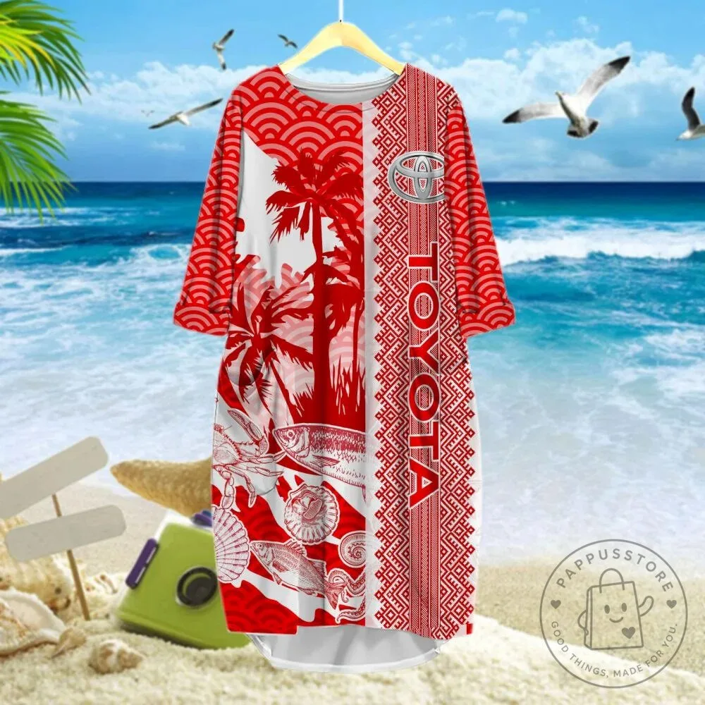 Toyota Logo Red and White Tropical Beach Hawaiian Shirt 18 Toyota Logo Red and White Tropical Beach Hawaiian Shirt