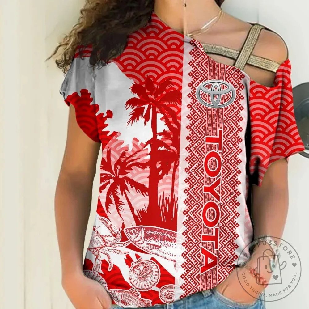 Toyota Logo Red and White Tropical Beach Hawaiian Shirt 19 Toyota Logo Red and White Tropical Beach Hawaiian Shirt
