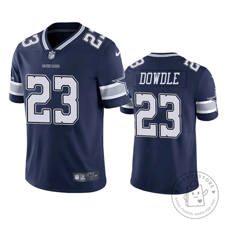 Dallas Cowboys Football Rico Dowdle #23 Navy Blue Stitched Football Jersey