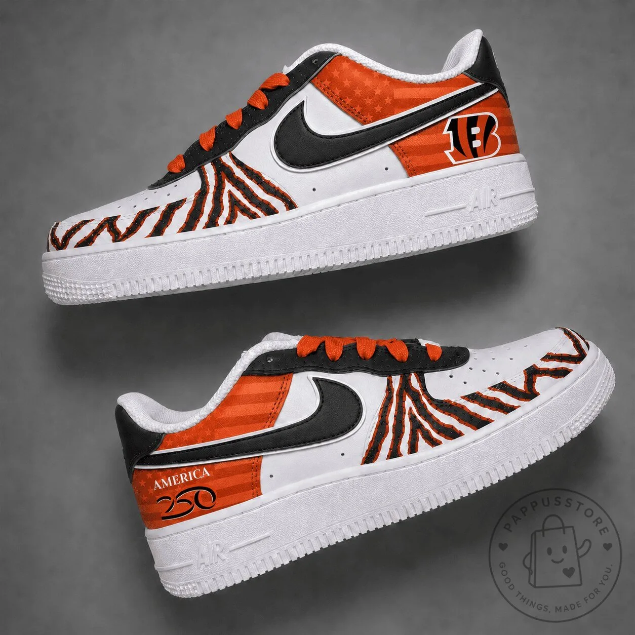 Cincinnati Bengals American Flag 250th Anniversary Limited Edition Shoes