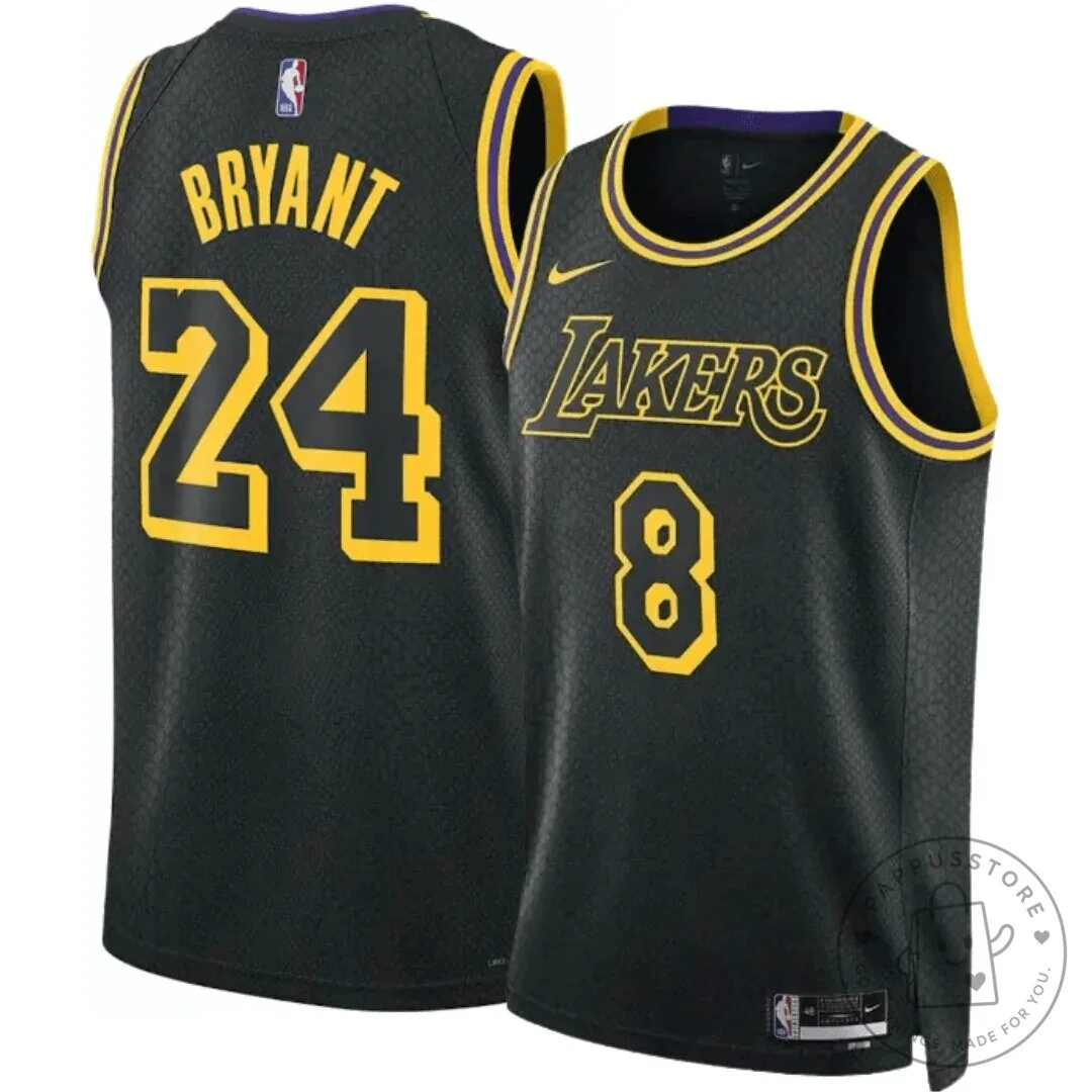 Kobe Bryant Los Angeles Lakers Black Mamba Mentality Edition Basketball Jersey
