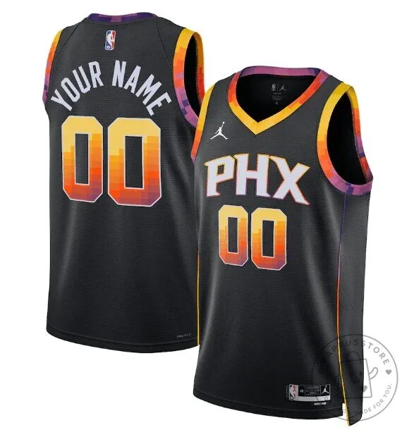 Phoenix Suns Statement Edition 2022-2023 Black Custom Basketball Jersey