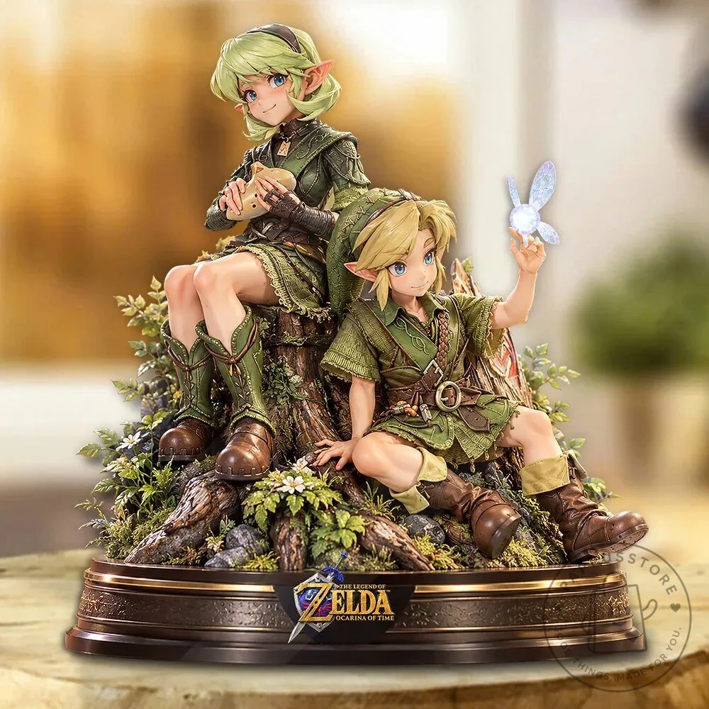 The Legend of Zelda Ocarina of Time Link and Saria Collectible Figurine