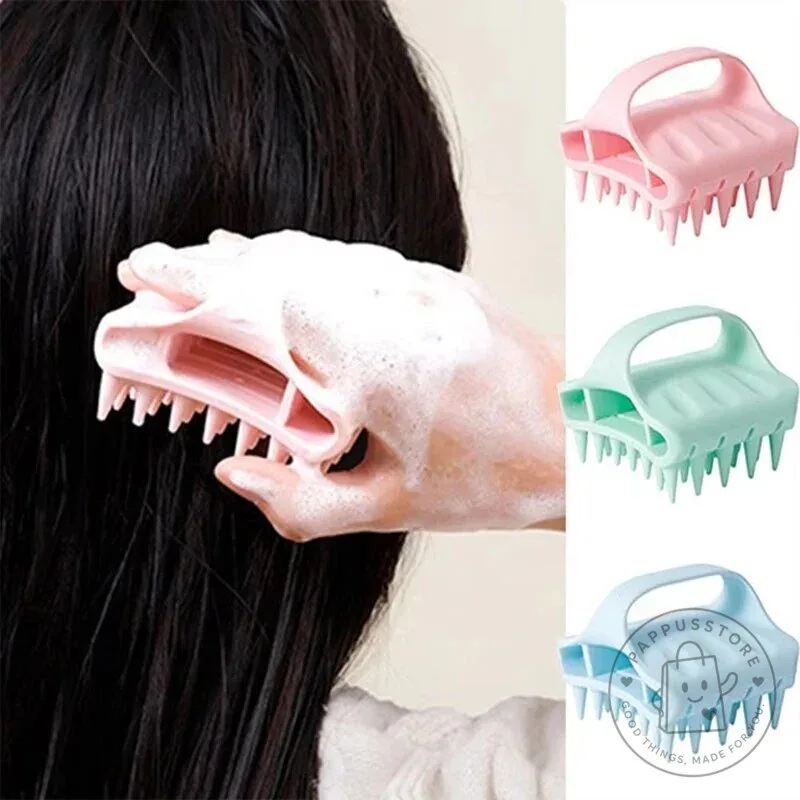 Soft Silicone Scalp Massager Shampoo Brush for Hair Washing and Exfoliation