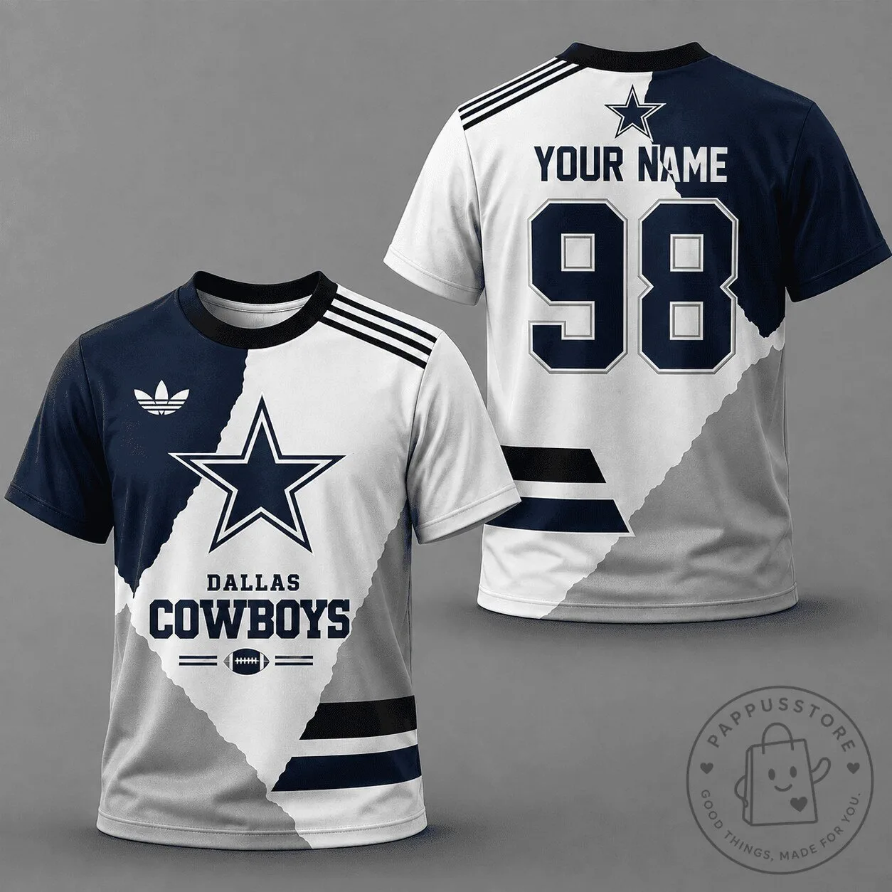 Dallas Cowboys Shirt Custom Name Number NFL Football Fan T-Shirt