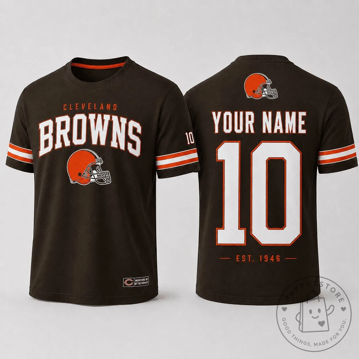 Cleveland Browns NFL Fan Shirt Custom Name Number Football Team T-Shirt
