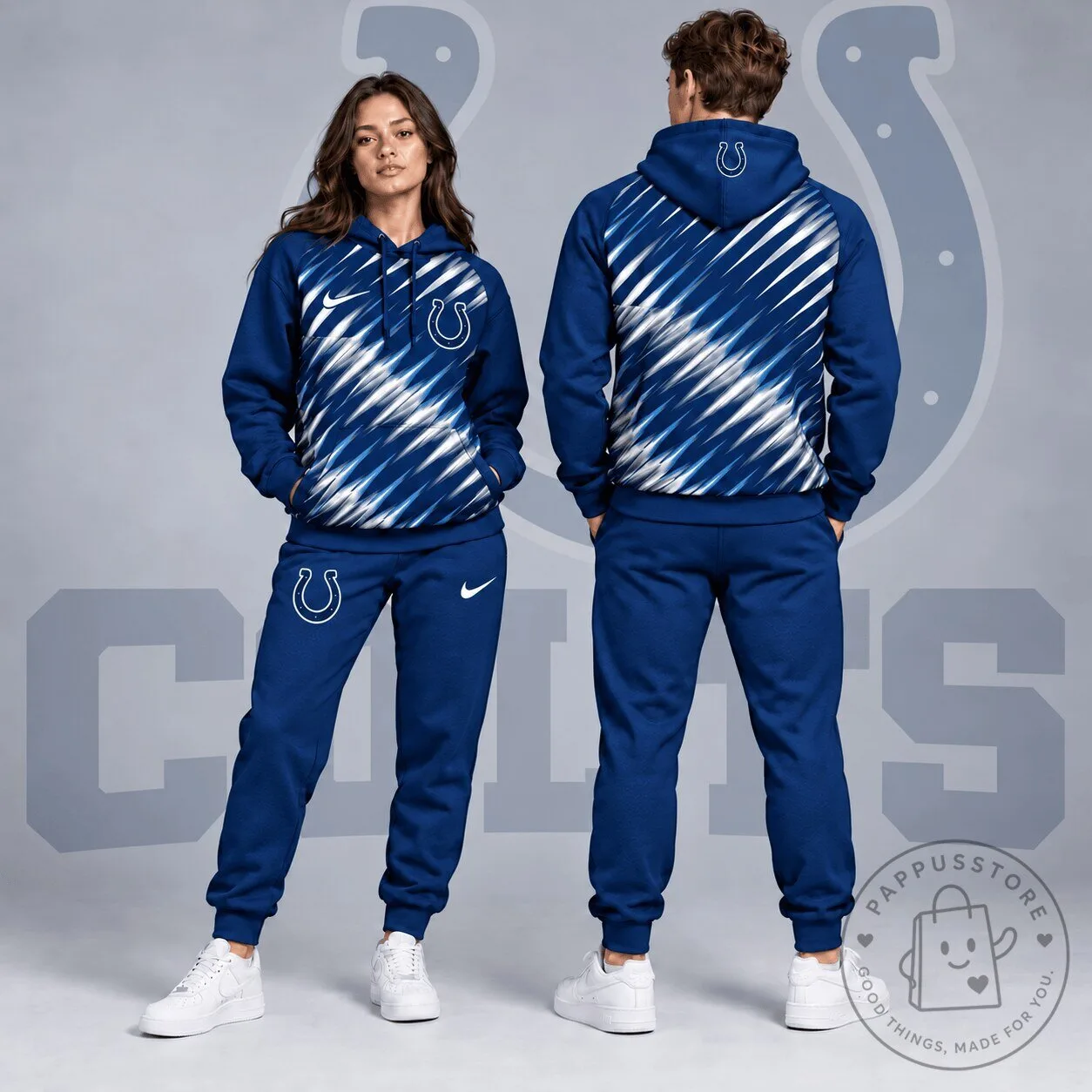 Indianapolis Colts Dynamic Slash Streak Graphic Pullover Hoodie