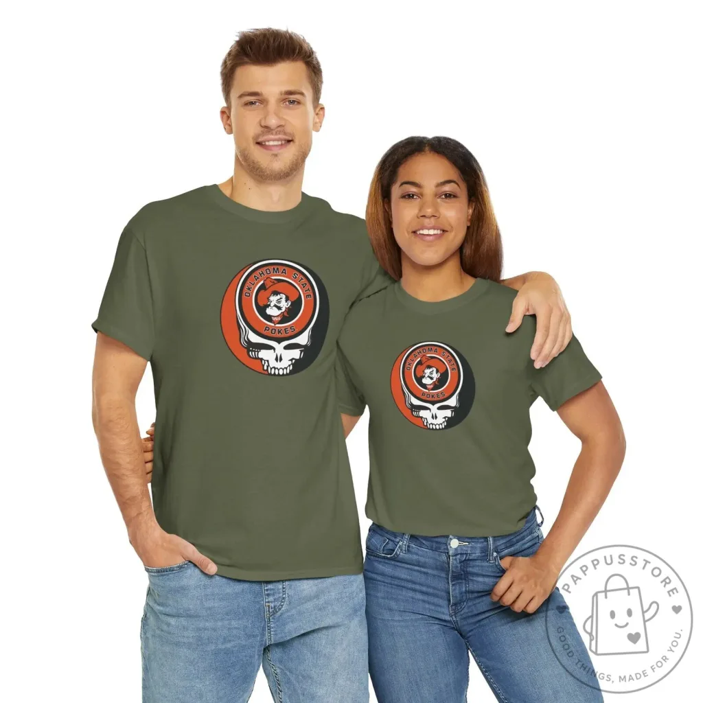 Oklahoma State University Pokes Grateful Dead Steal Your Face T-Shirt