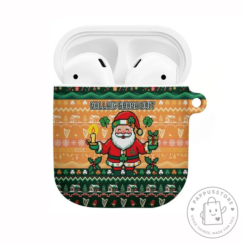 Irish Christmas Nollaig Shona Duit Santa Claus AirPods Case