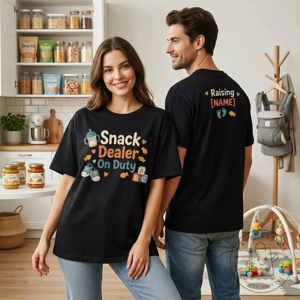 Snack Dealer On Duty Funny Parent Matching Family T-Shirt